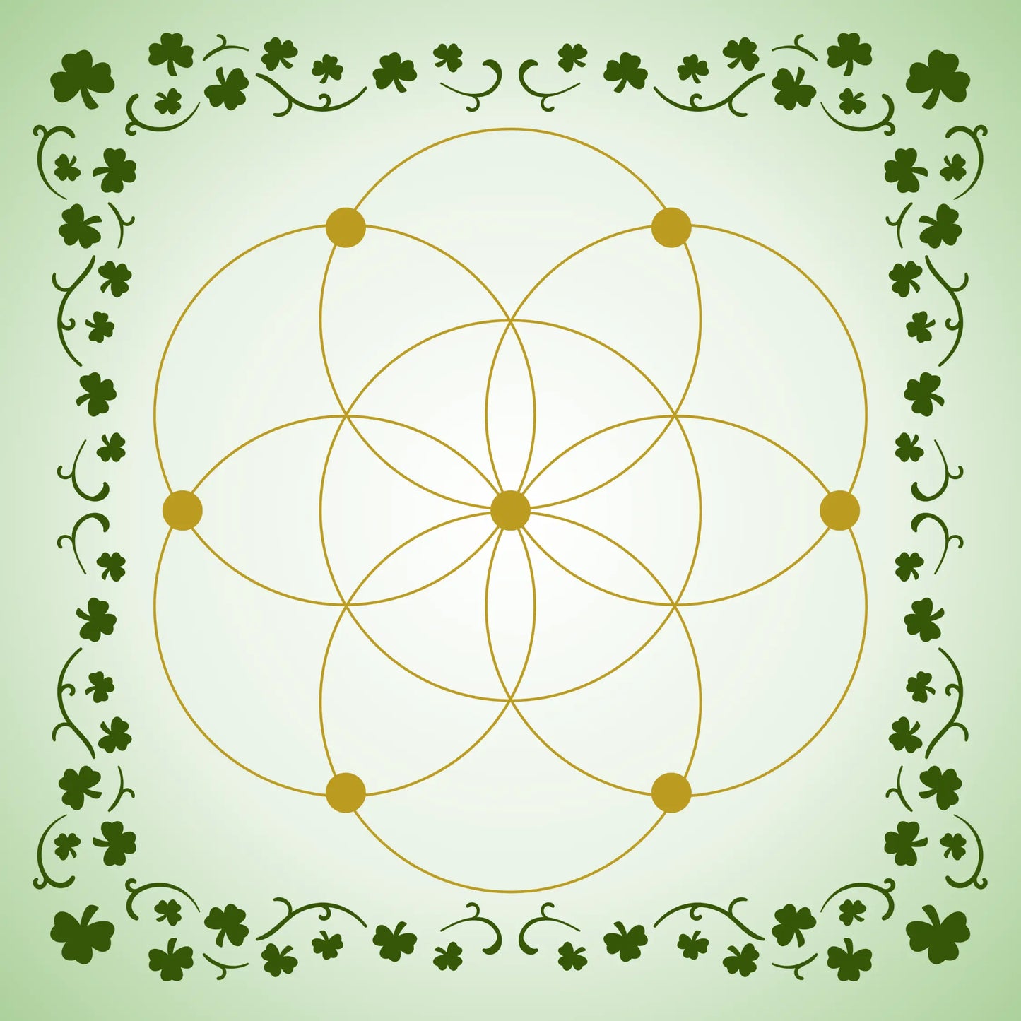 Crystal Grid Mat-Morganite Gems