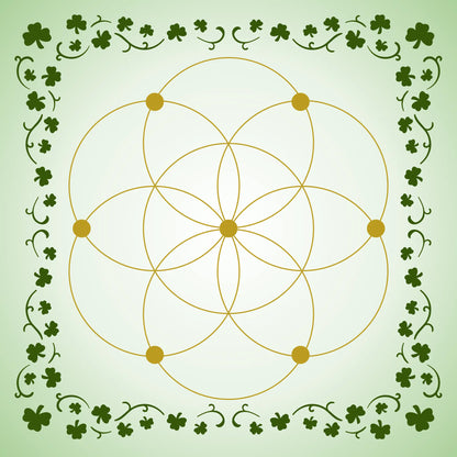 Crystal Grid Mat-Morganite Gems