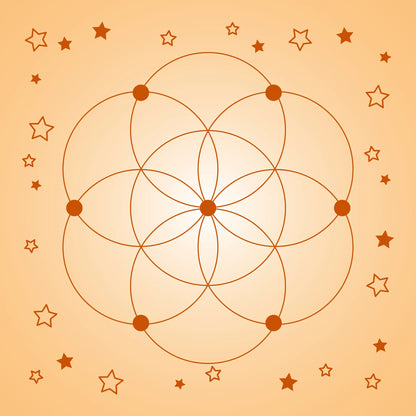 Crystal Grid Mat-Morganite Gems