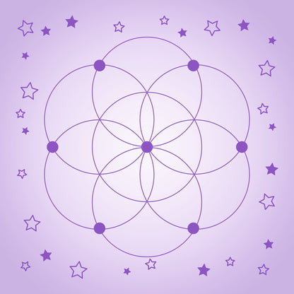 Crystal Grid Mat-Morganite Gems