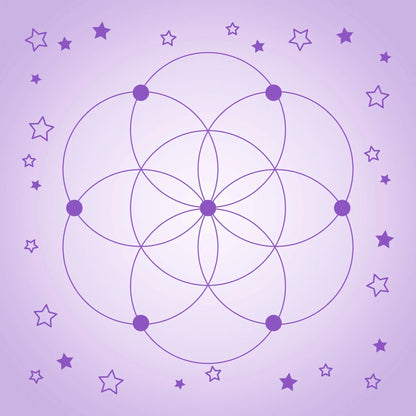 Crystal Grid Mat-Morganite Gems