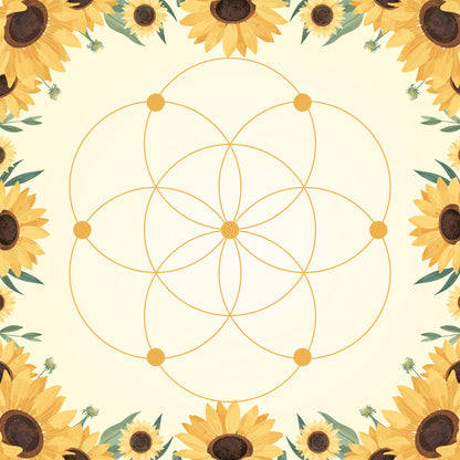 Crystal Grid Mat-Morganite Gems