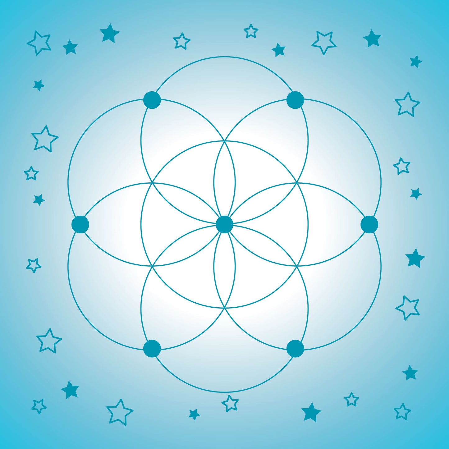 Crystal Grid Mat-Morganite Gems