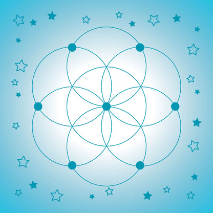 Crystal Grid Mat-Morganite Gems