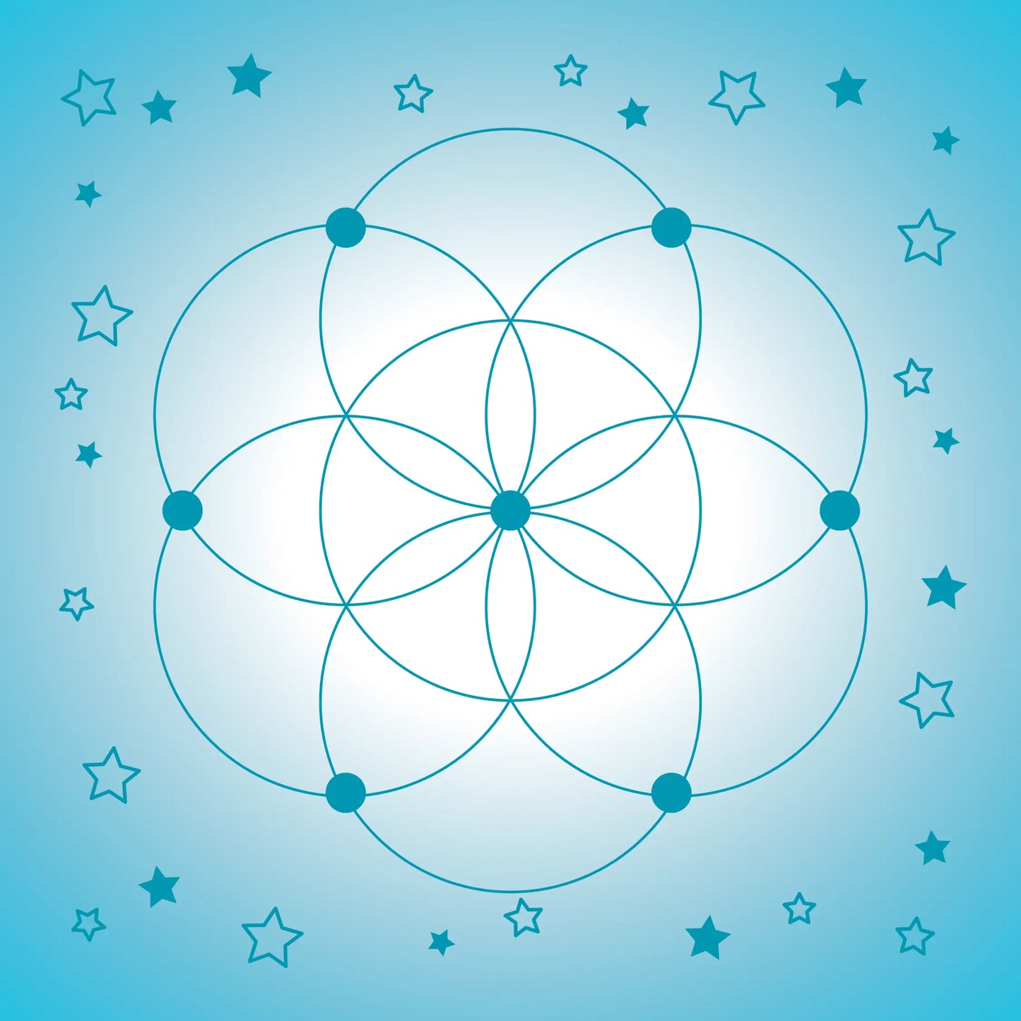 Crystal Grid Mat-Morganite Gems