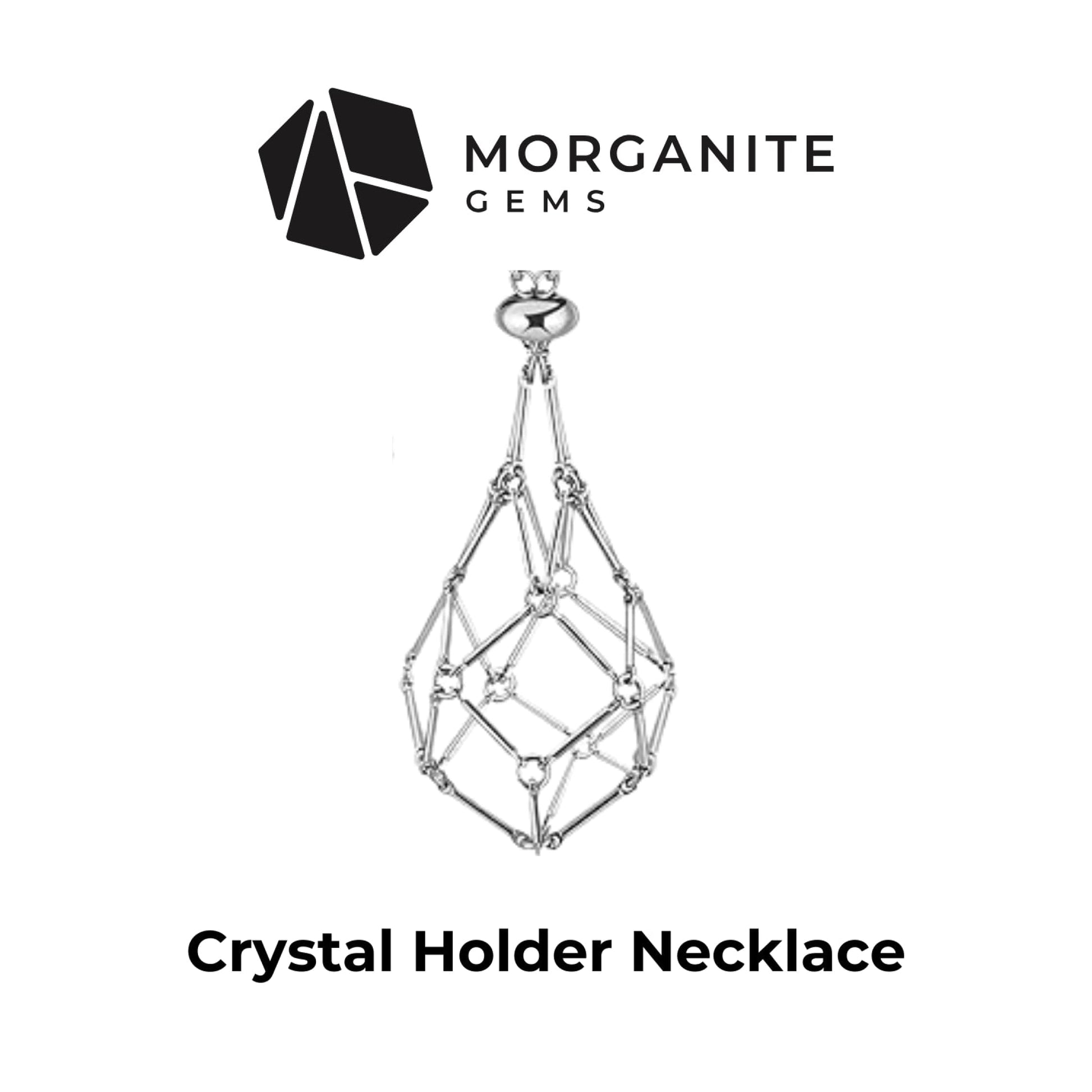 Crystal Holder Necklace-Morganite Gems