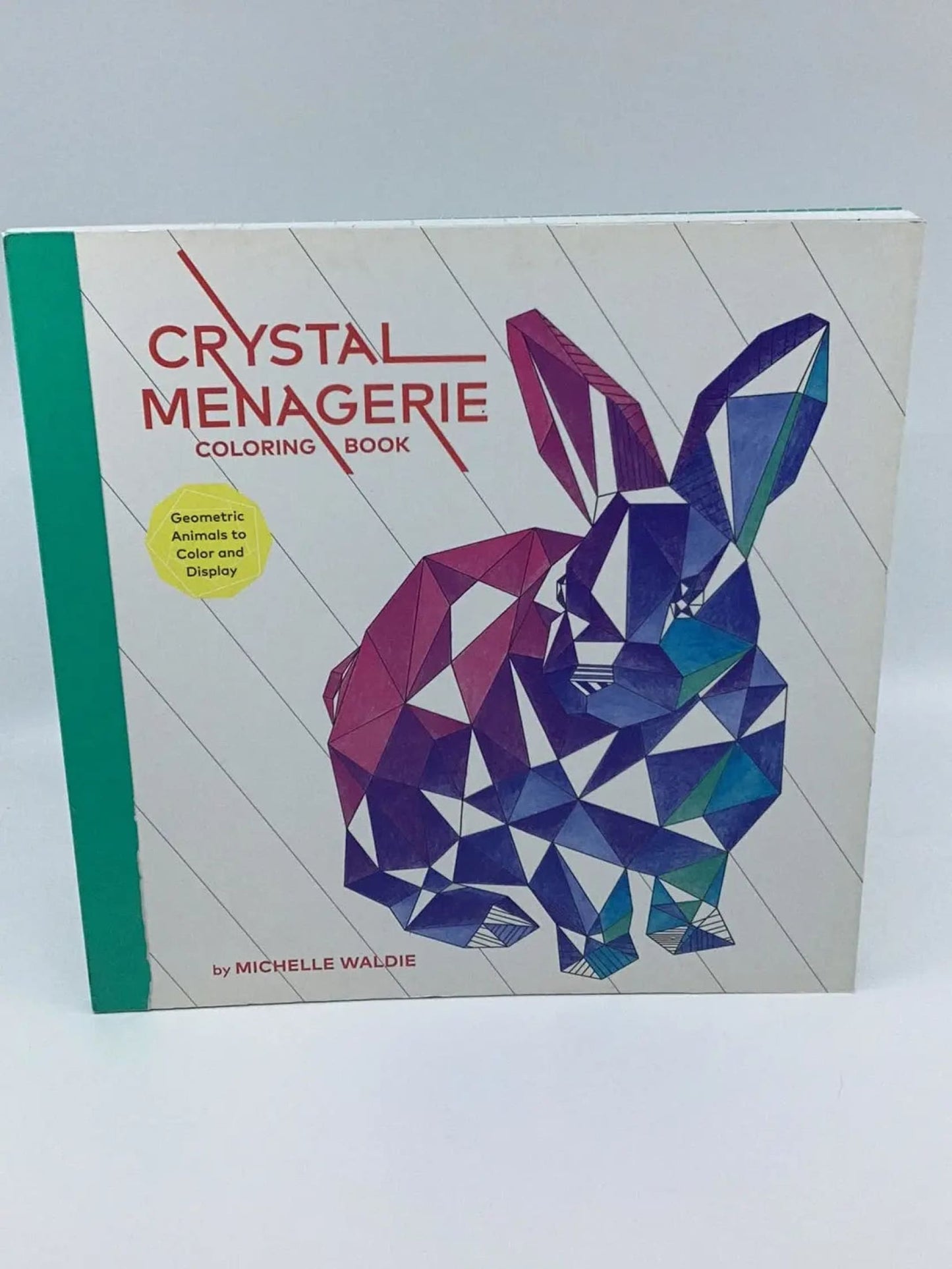 Crystal Menagerie Coloring Book: Geometric Animals to Color  (Adult Coloring Book, Spiritual Gifts, Calming Coloring Book)-Morganite Gems