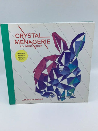 Crystal Menagerie Coloring Book: Geometric Animals to Color  (Adult Coloring Book, Spiritual Gifts, Calming Coloring Book)-Morganite Gems