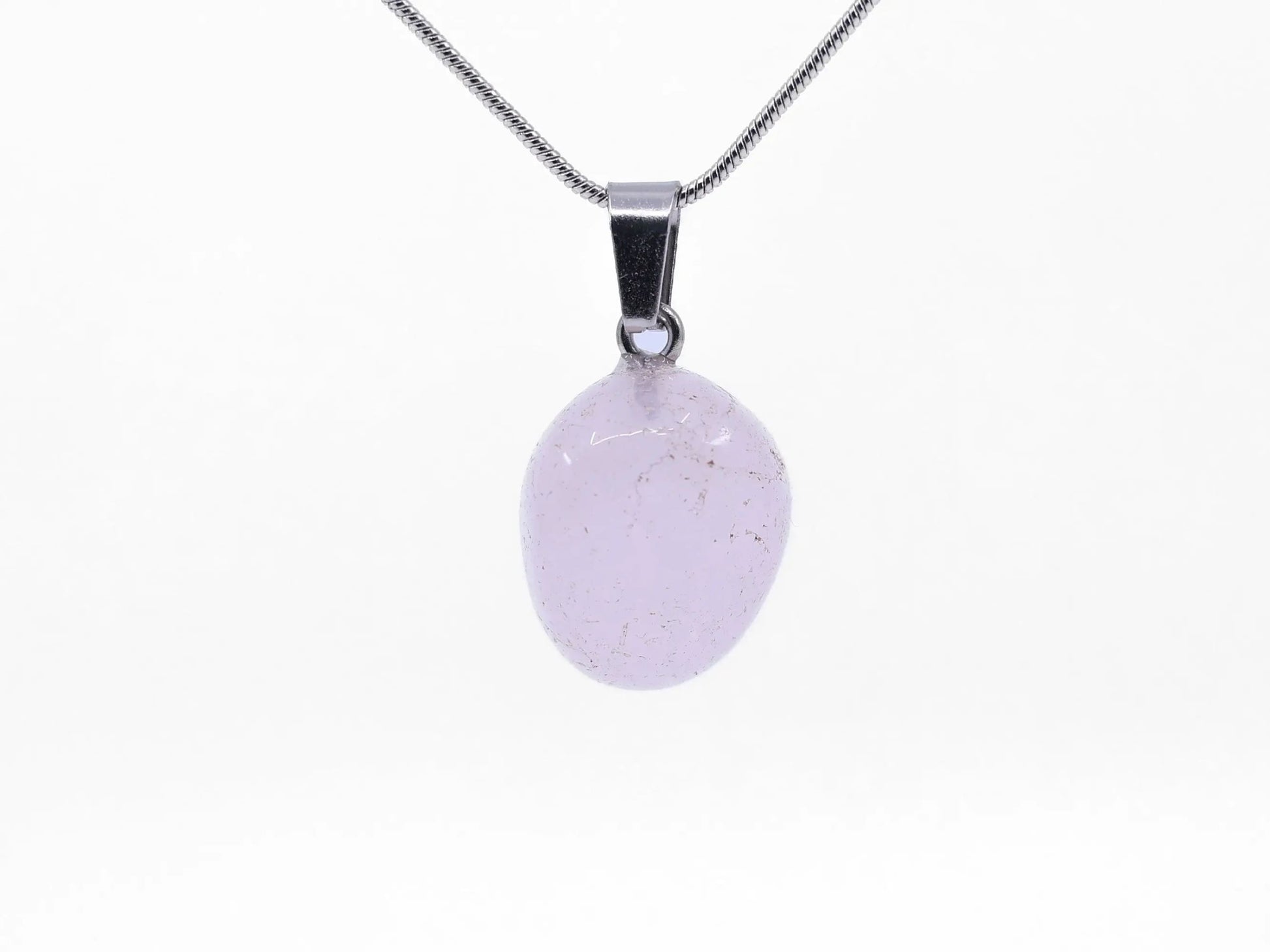 Crystal Pendant Necklace-Morganite Gems