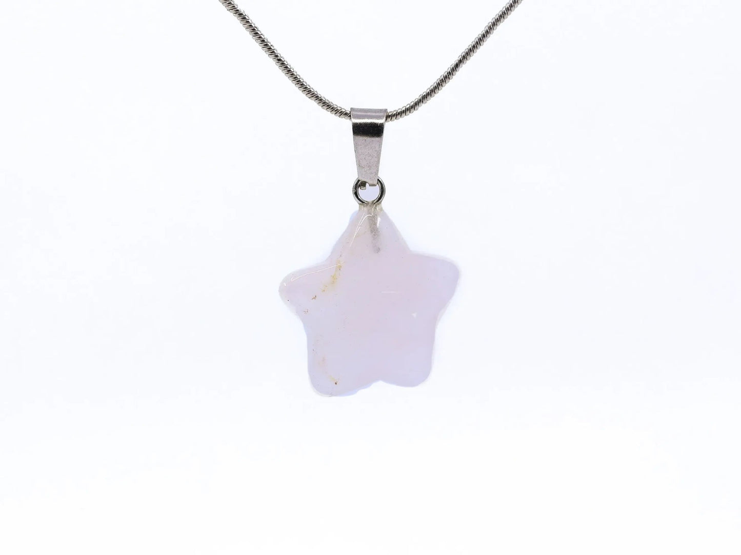 Crystal Pendant Necklace-Morganite Gems