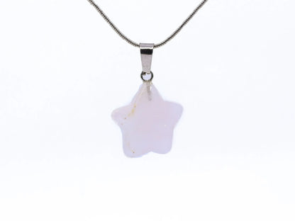 Crystal Pendant Necklace-Morganite Gems