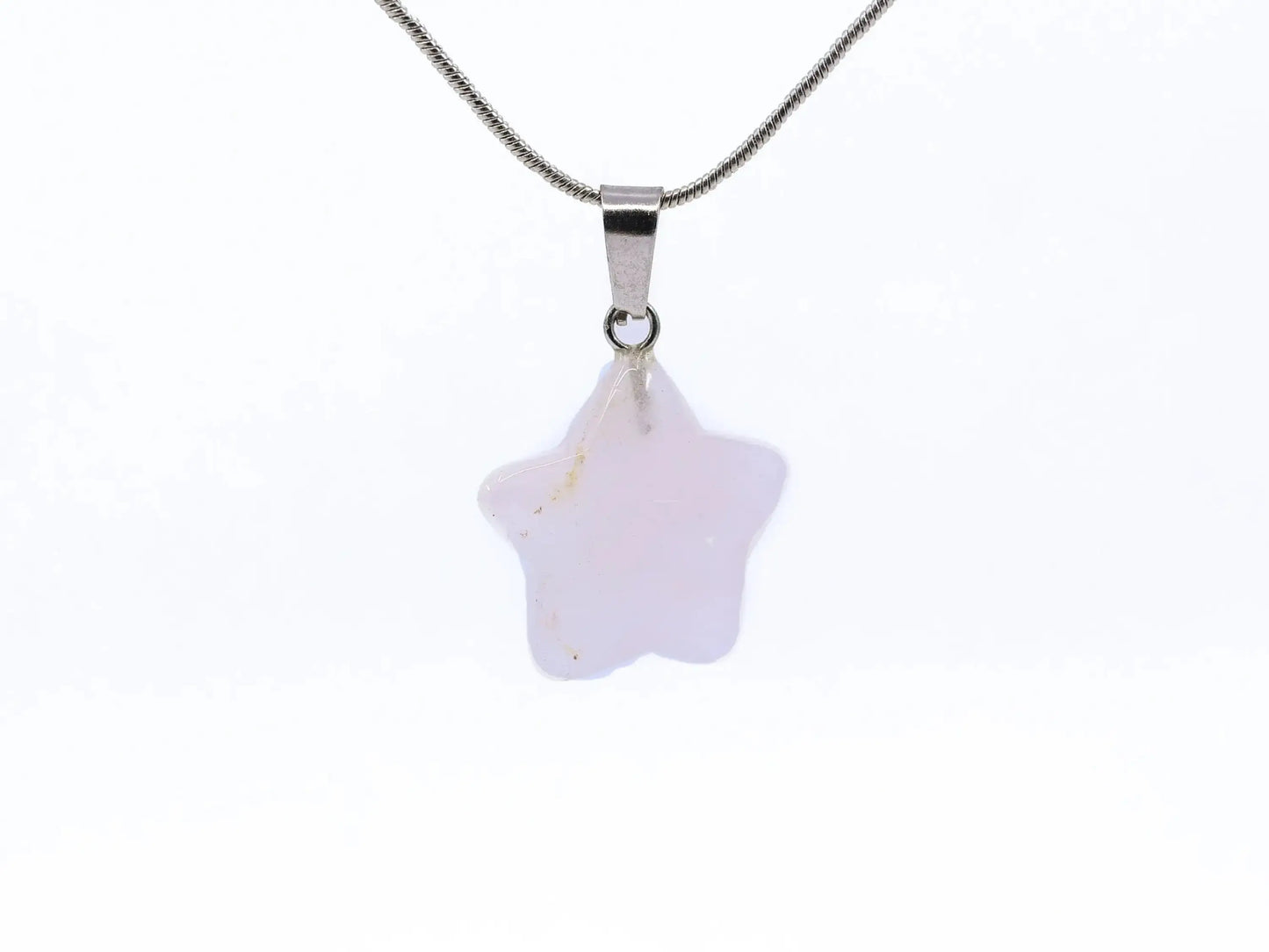 Crystal Pendant Necklace-Morganite Gems