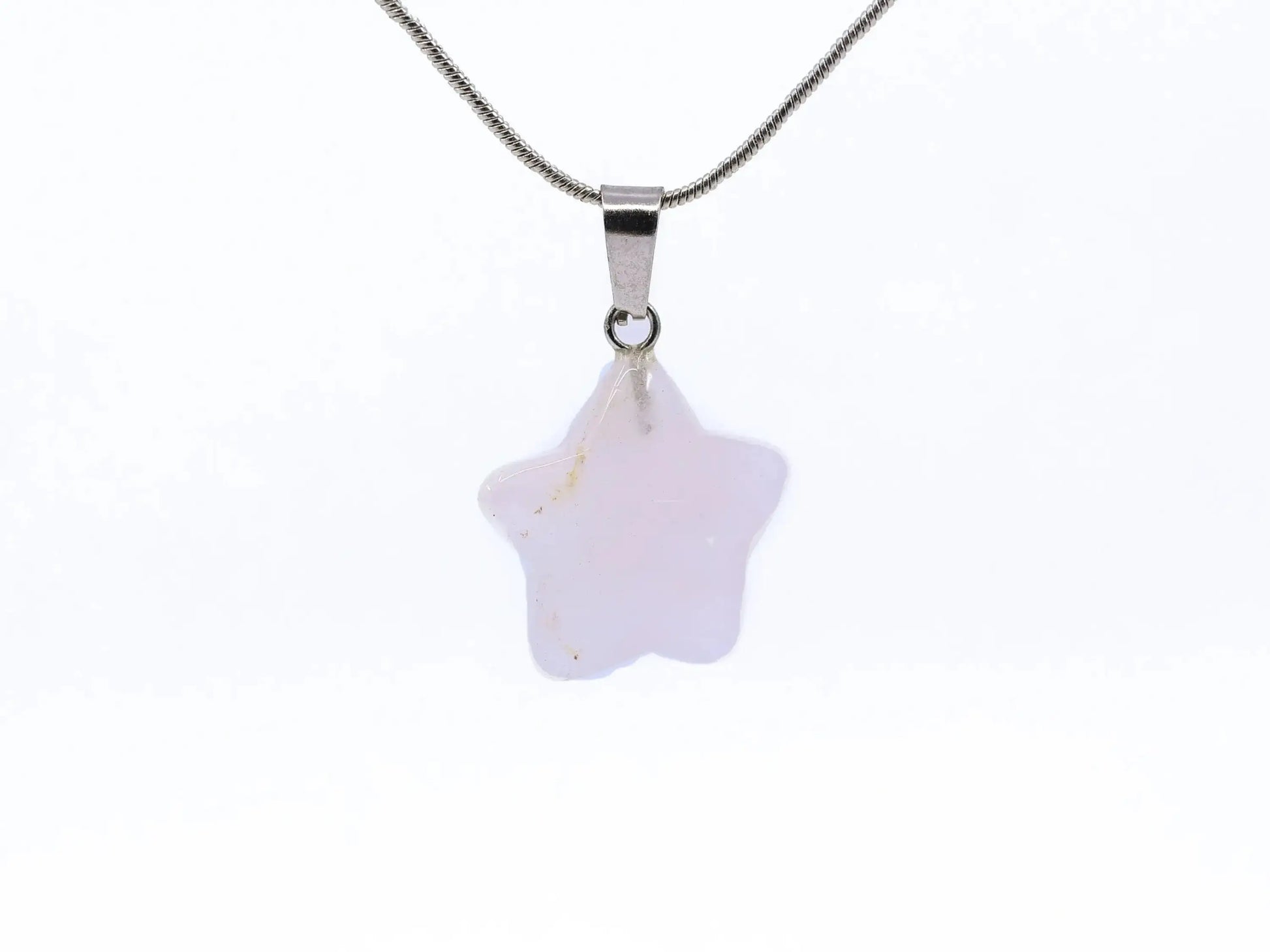Crystal Pendant Necklace-Morganite Gems