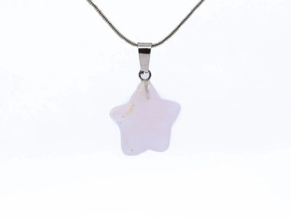 Crystal Pendant Necklace-Morganite Gems