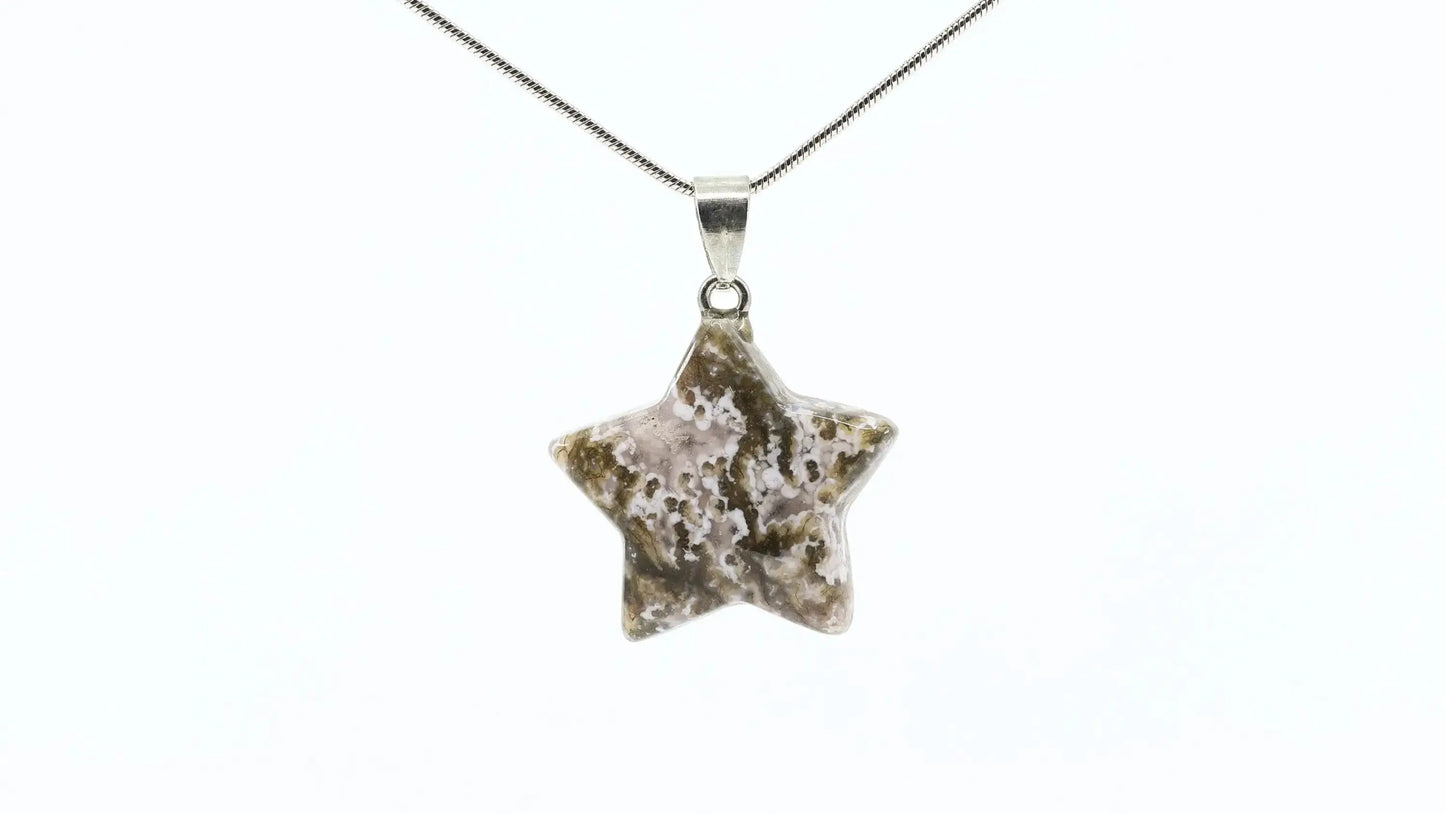 Crystal Pendant Necklace-Morganite Gems