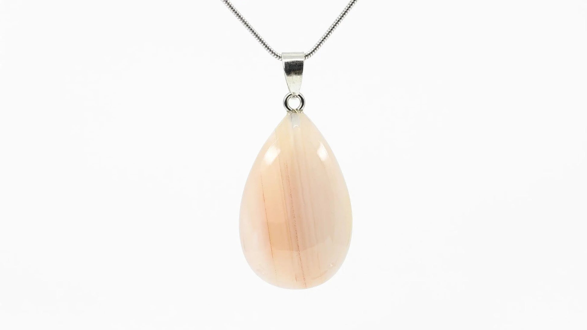 Crystal Pendant Necklace-Morganite Gems