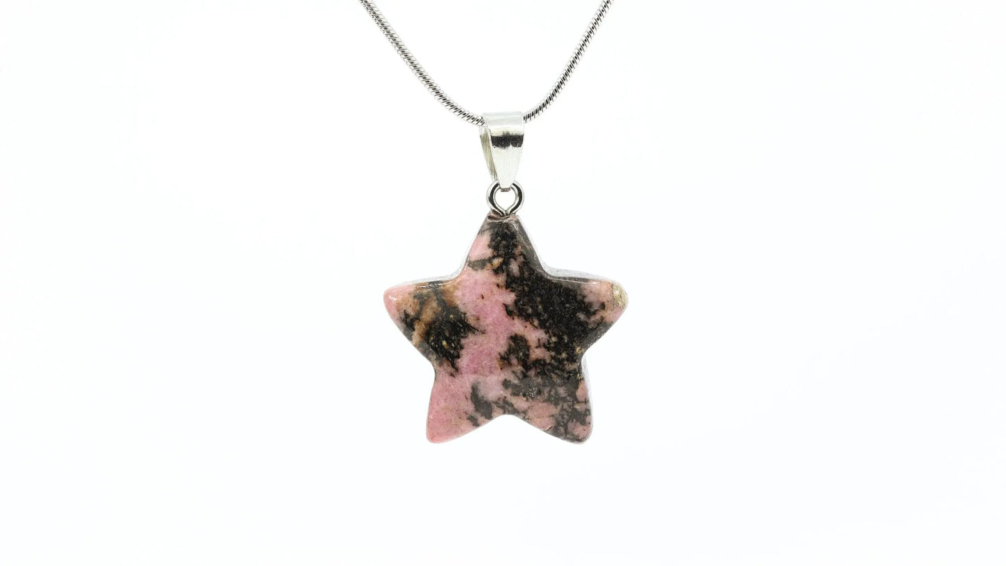 Crystal Pendant Necklace-Morganite Gems