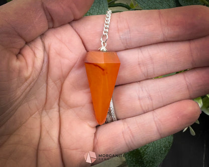 Crystal Pendulums for Energy Work Divination & Spiritual Guidance | Mini & Regular Sizes - Carnelian - Metaphysical