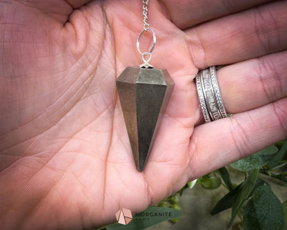 Crystal Pendulums for Energy Work Divination & Spiritual Guidance | Mini & Regular Sizes - Pyrite - Metaphysical