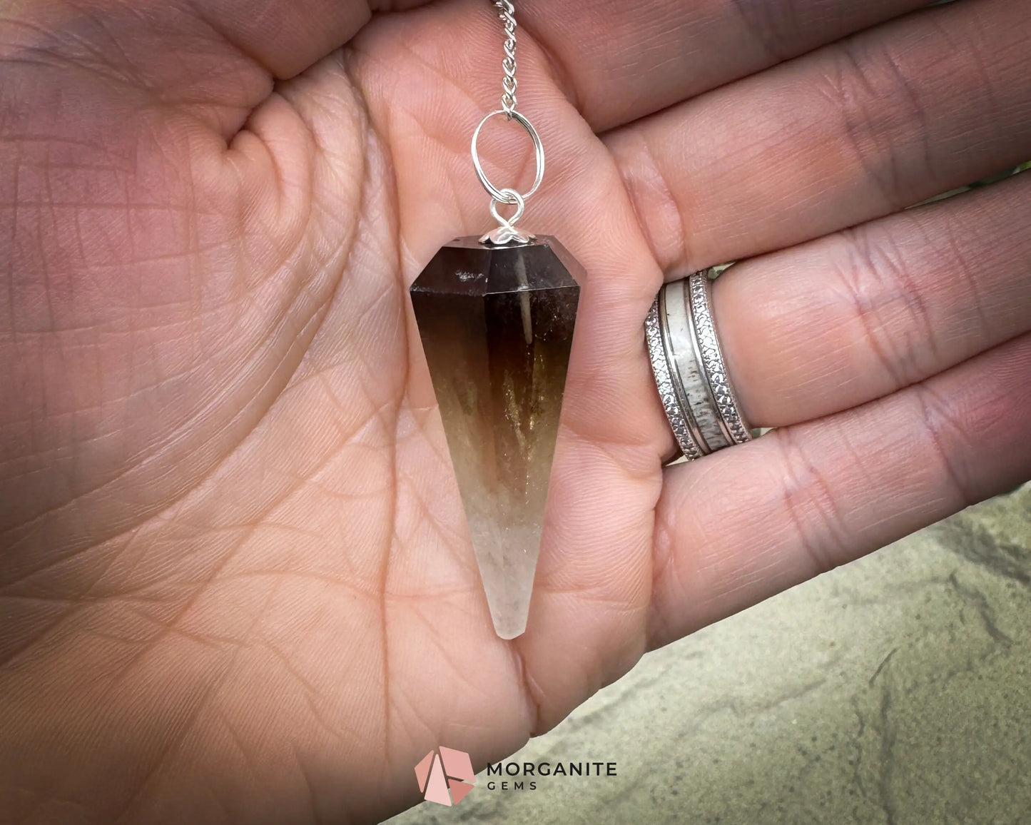 Crystal Pendulums for Energy Work Divination & Spiritual Guidance | Mini & Regular Sizes - Smoky Quartz - Metaphysical