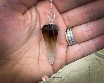 Crystal Pendulums for Energy Work Divination & Spiritual Guidance | Mini & Regular Sizes - Smoky Quartz - Metaphysical