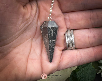 Crystal Pendulums for Energy Work Divination & Spiritual Guidance | Mini & Regular Sizes - Hematite - Metaphysical