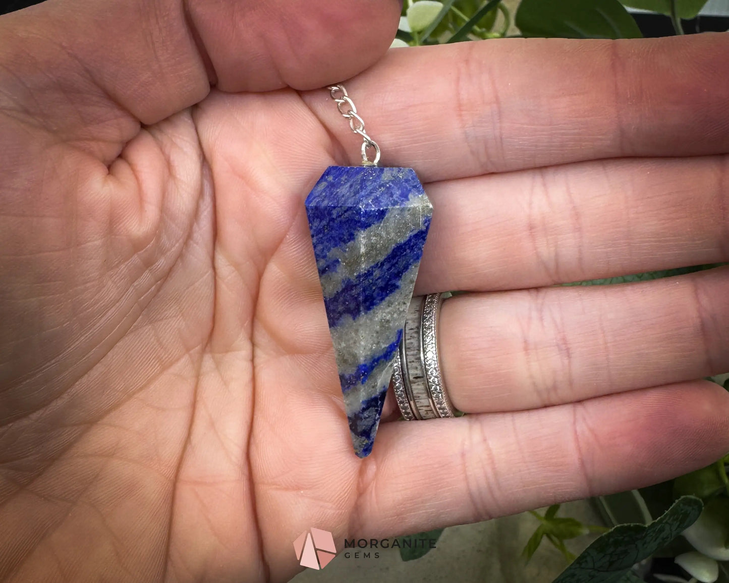 Crystal Pendulums for Energy Work Divination & Spiritual Guidance | Mini & Regular Sizes - Lapis Lazuli - Metaphysical