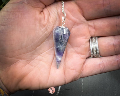 Crystal Pendulums for Energy Work Divination & Spiritual Guidance | Mini & Regular Sizes - Fluorite - Metaphysical
