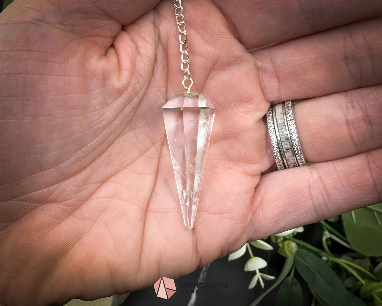 Crystal Pendulums for Energy Work Divination & Spiritual Guidance | Mini & Regular Sizes - Clear Quartz - Metaphysical
