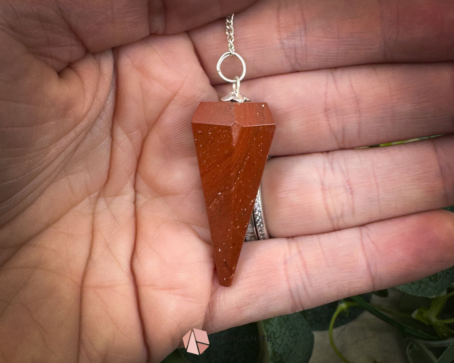 Crystal Pendulums for Energy Work Divination & Spiritual Guidance | Mini & Regular Sizes - Red Jasper - Metaphysical