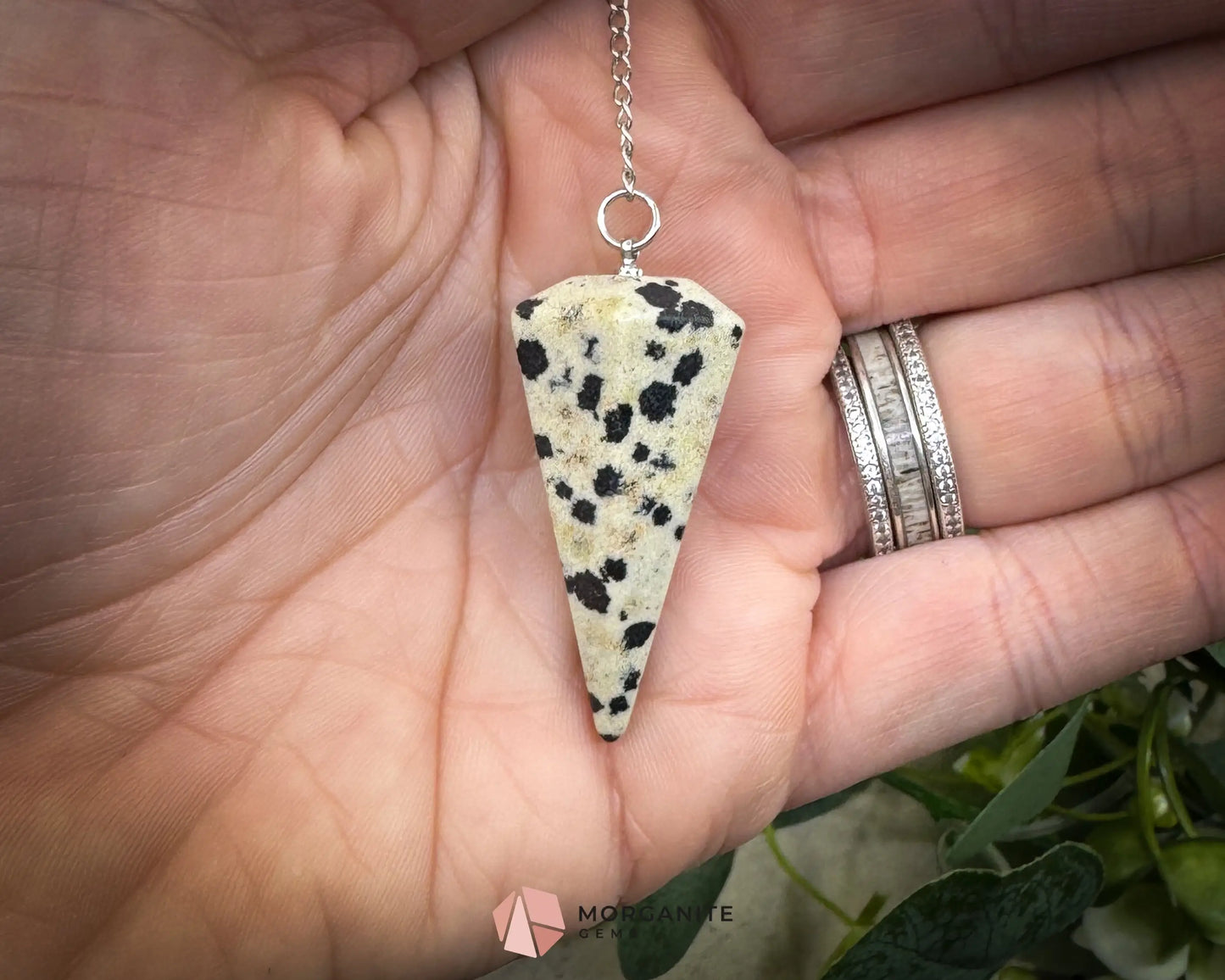 Crystal Pendulums for Energy Work Divination & Spiritual Guidance | Mini & Regular Sizes - Dalmation Jasper