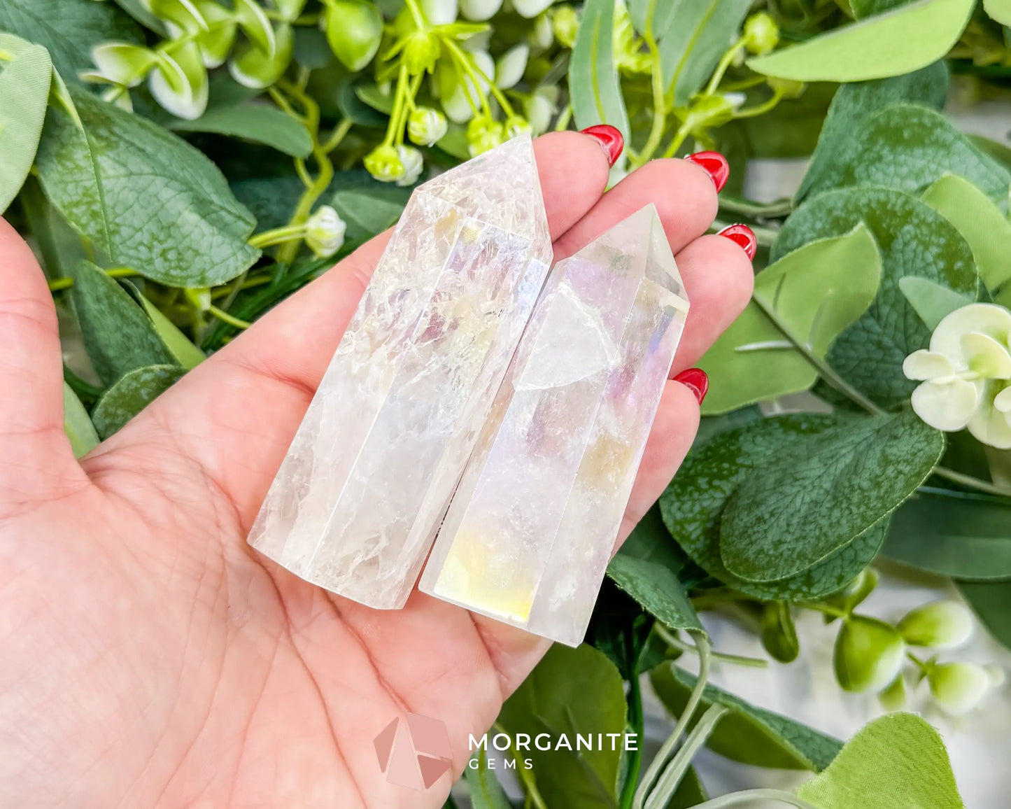 Crystal Towers/Points 3-4 Inch - Aura Quartz - Metaphysical Crystals