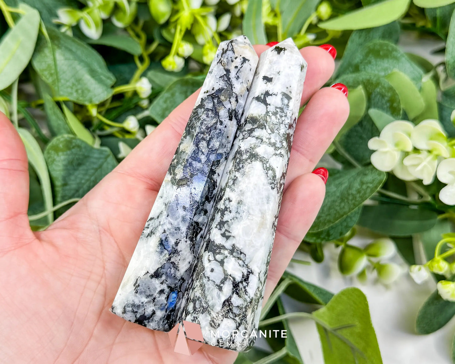 Crystal Towers/Points 3-4 Inch - Rainbow Moonstone - Metaphysical Crystals