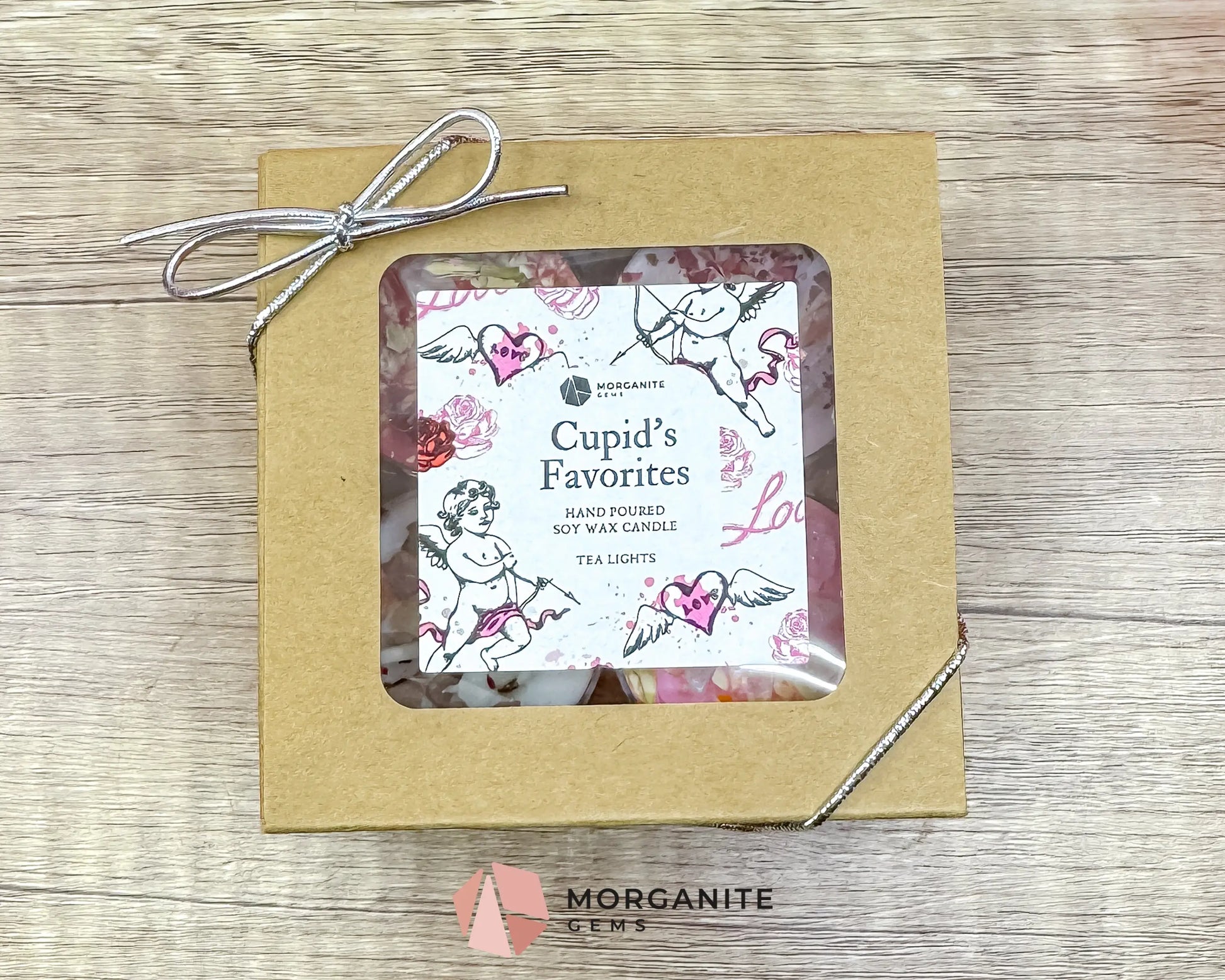 Cupid’s Favorites Tea Light Set | Flirty Valentine Soy Tea Lights | Pink & Red Gift Set - Container Candles