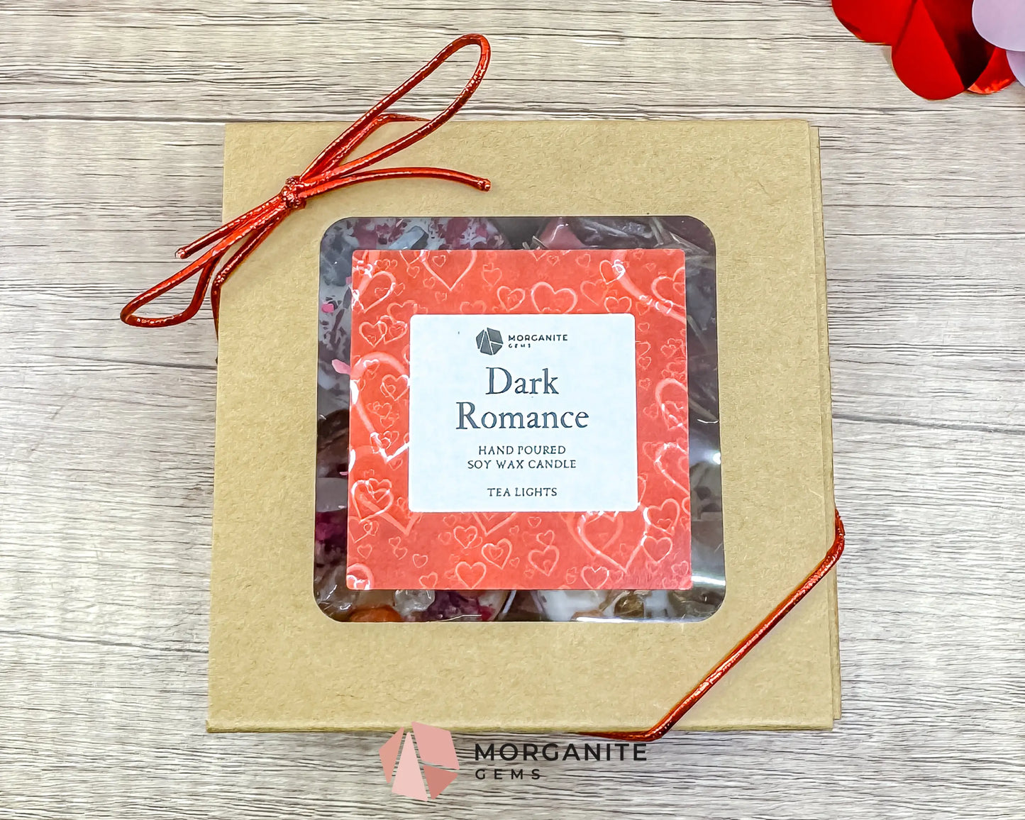 Dark Romance Tea Light Set | Seductive Valentine Soy Tea Lights | Moody Gift Set - Container Candles