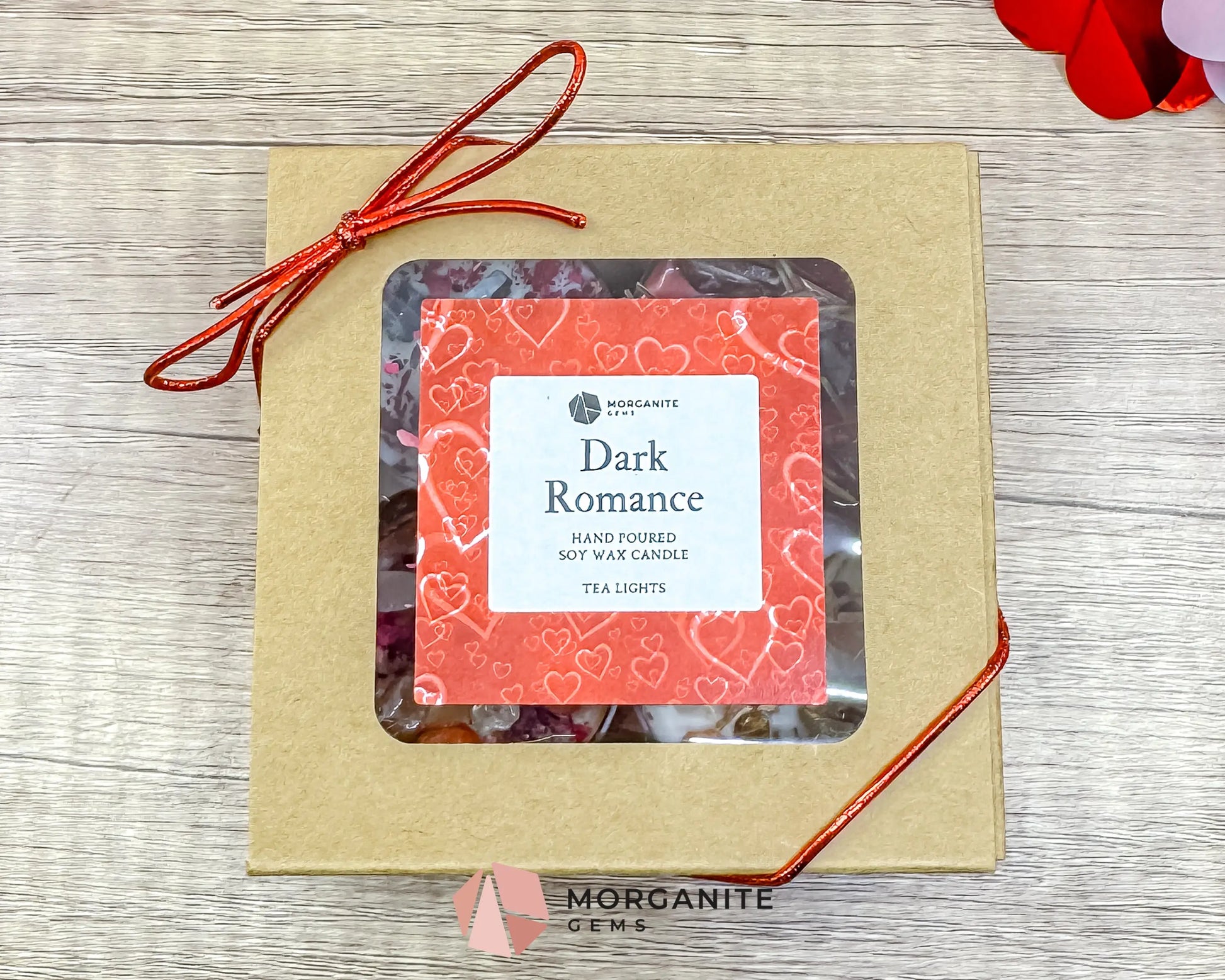 Dark Romance Tea Light Set | Seductive Valentine Soy Tea Lights | Moody Gift Set - Container Candles