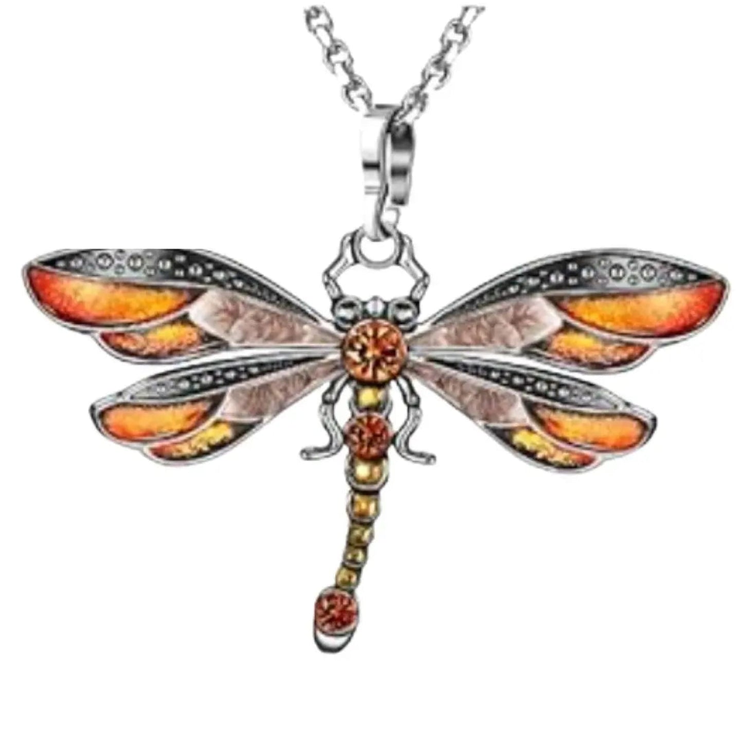 Dragonfly Necklace-Morganite Gems