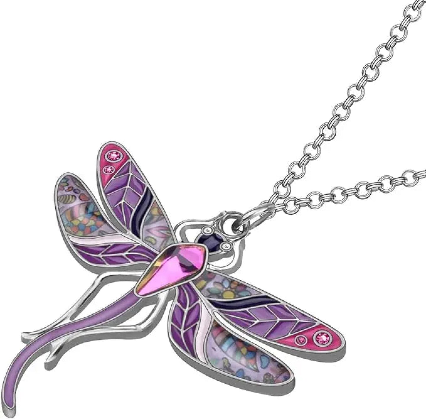 Dragonfly Necklace-Morganite Gems