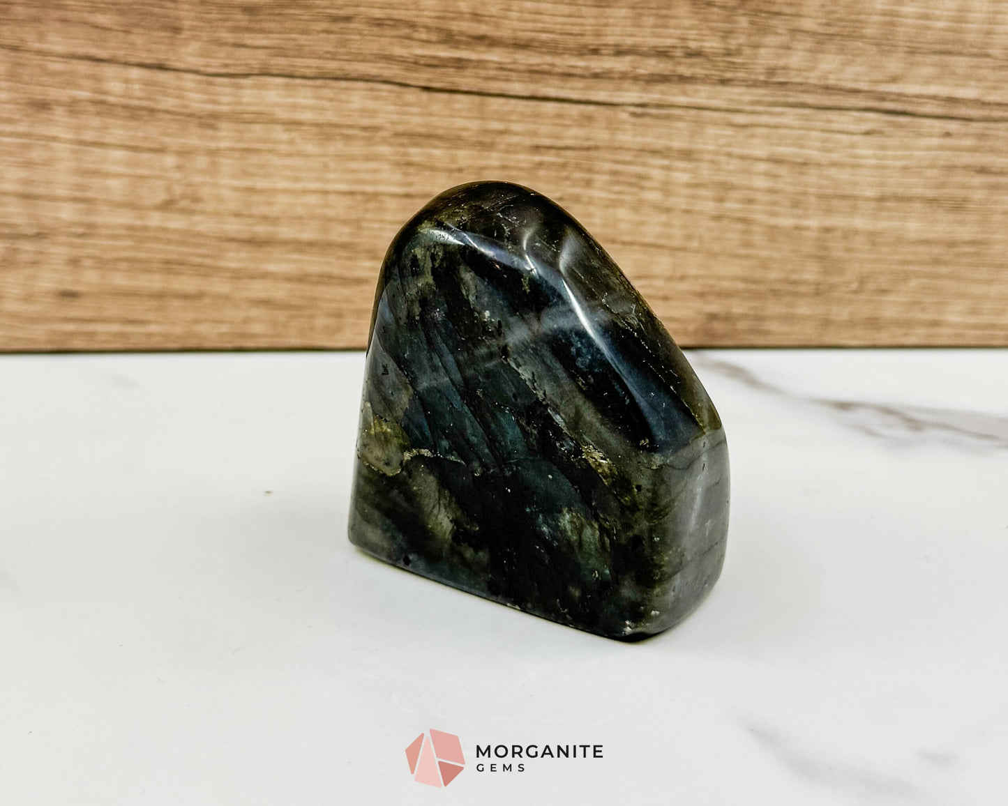 Electric Midnight Labradorite Freeform No. 6 – 6oz Polished Crystal for Intuition Magic & Aura Protection
