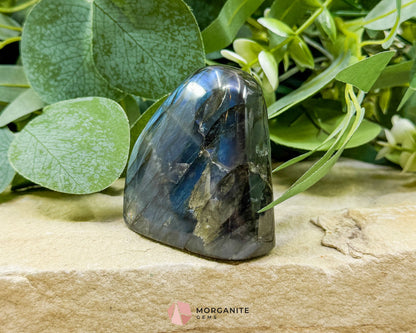 Electric Midnight Labradorite Freeform No. 6 – 6oz Polished Crystal for Intuition Magic & Aura Protection
