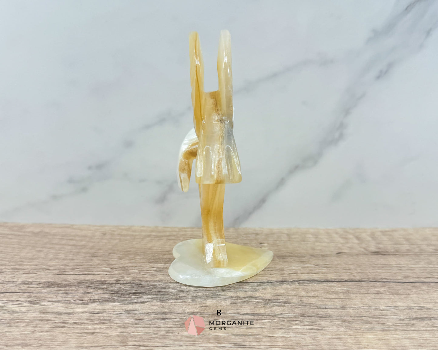 Elegant Onyx Dove Tree Sculpture – Symbol of Love and Serenity-Morganite Gems