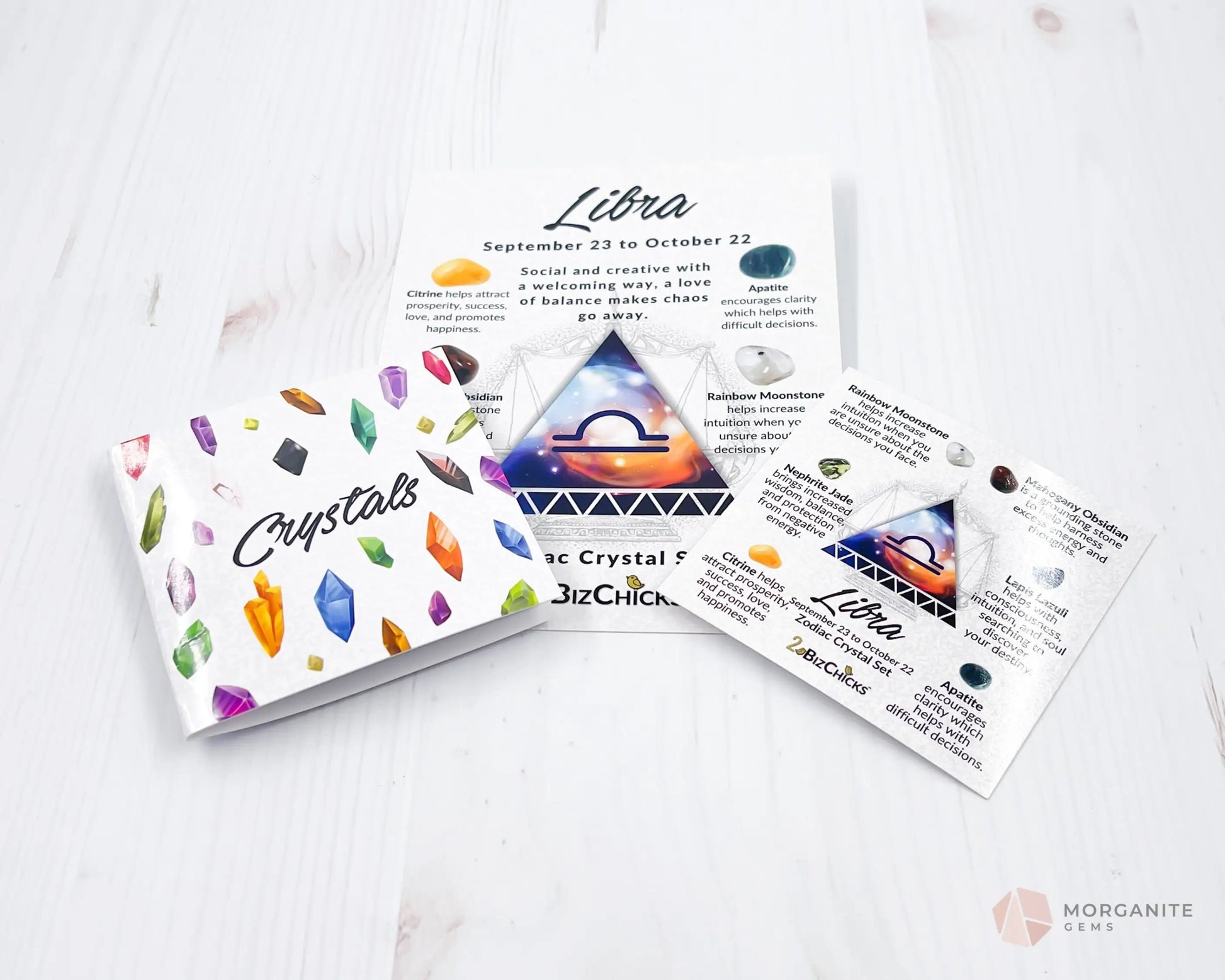 Libra Crystal Set-Morganite Gems