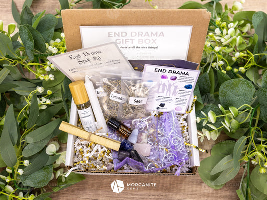 End Drama Intention Gift Box-Morganite Gems