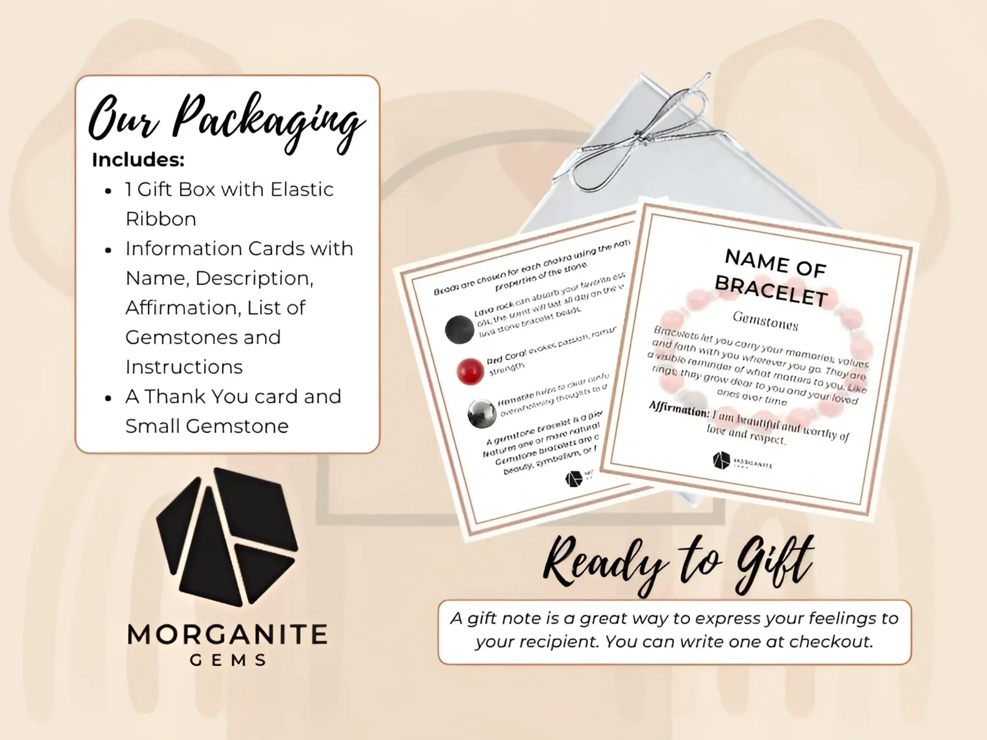 Epilepsy Support Bracelet-Morganite Gems