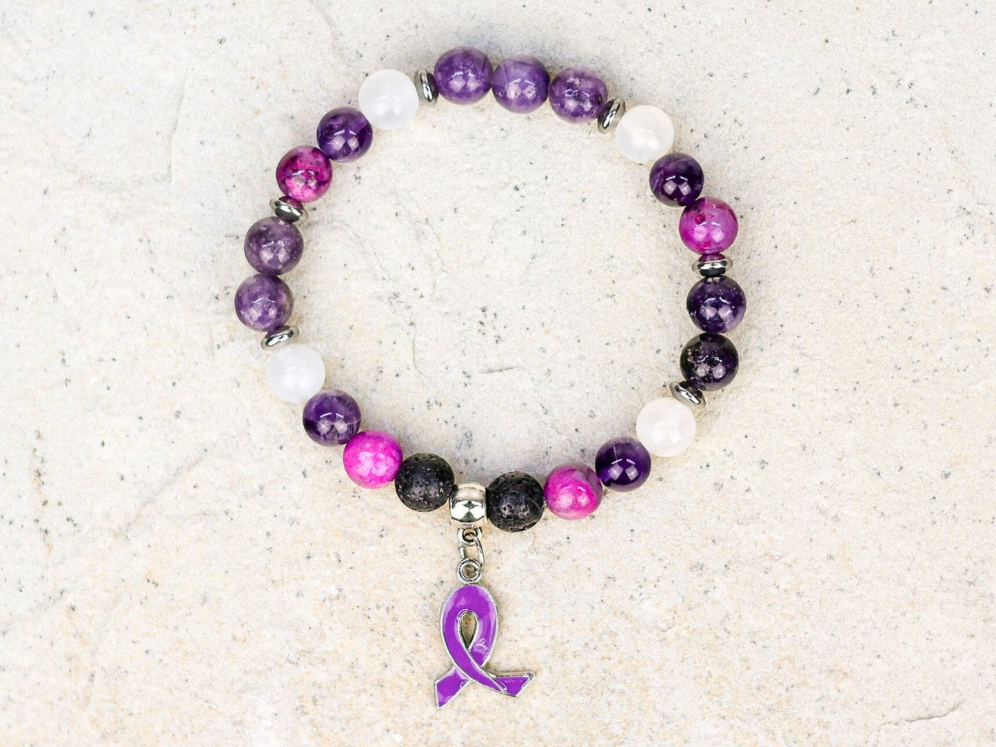 Epilepsy Support Bracelet-Morganite Gems