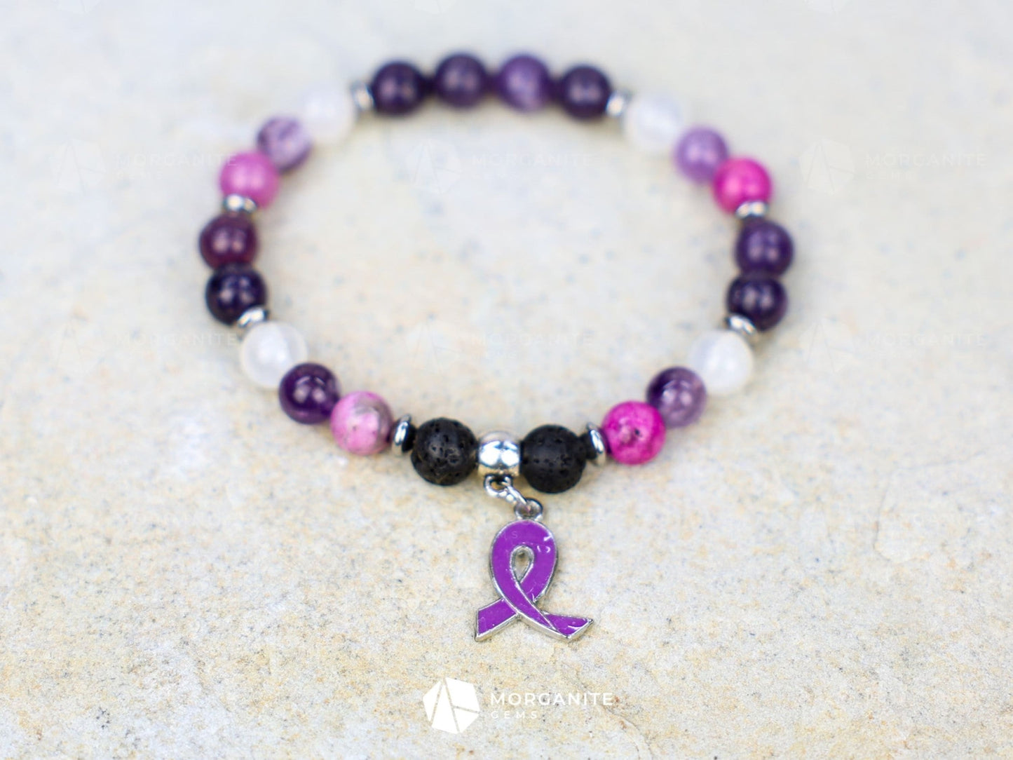 Epilepsy Support Bracelet-Morganite Gems