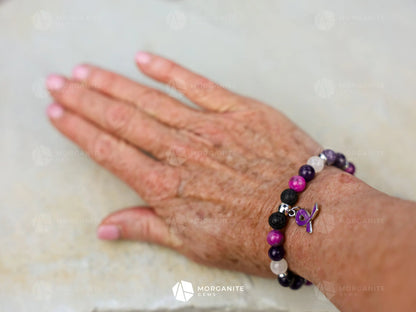 Epilepsy Support Bracelet-Morganite Gems