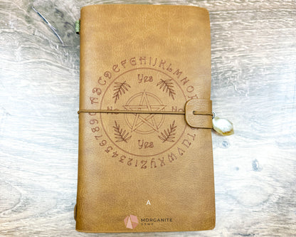 Faux Leather Notebook Journal-Morganite Gems