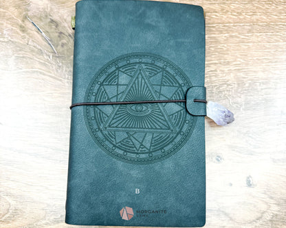 Faux Leather Notebook Journal-Morganite Gems