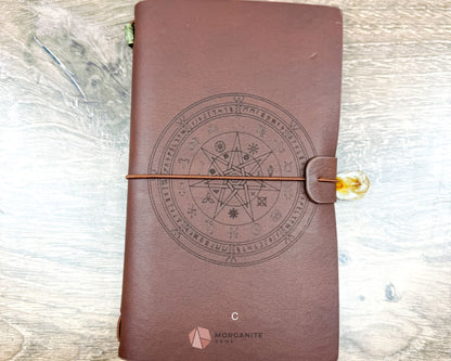 Faux Leather Notebook Journal-Morganite Gems